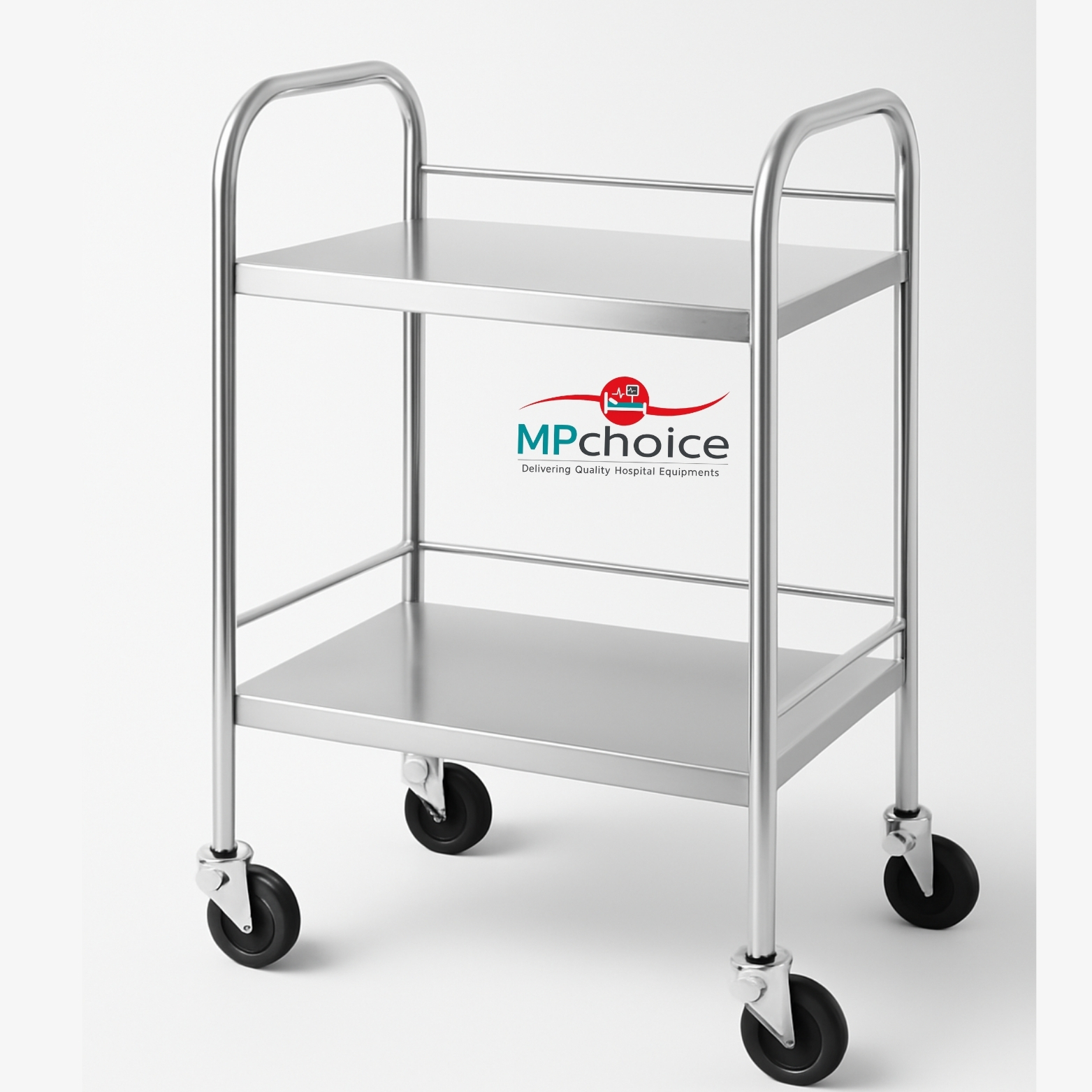 Instrument Trolley Two Shelves Manufacturers in Delhi
