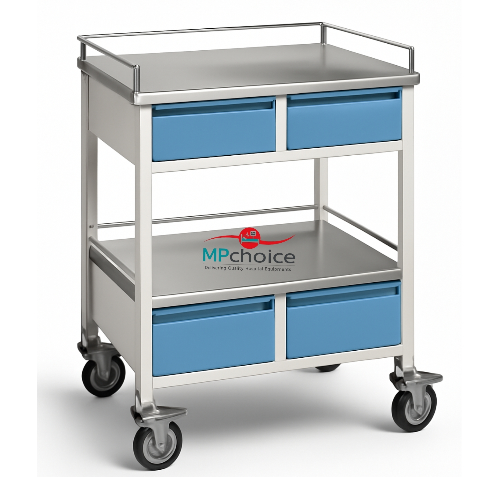 Medicine Trolley with 4 Drawers Manufacturers in Delhi